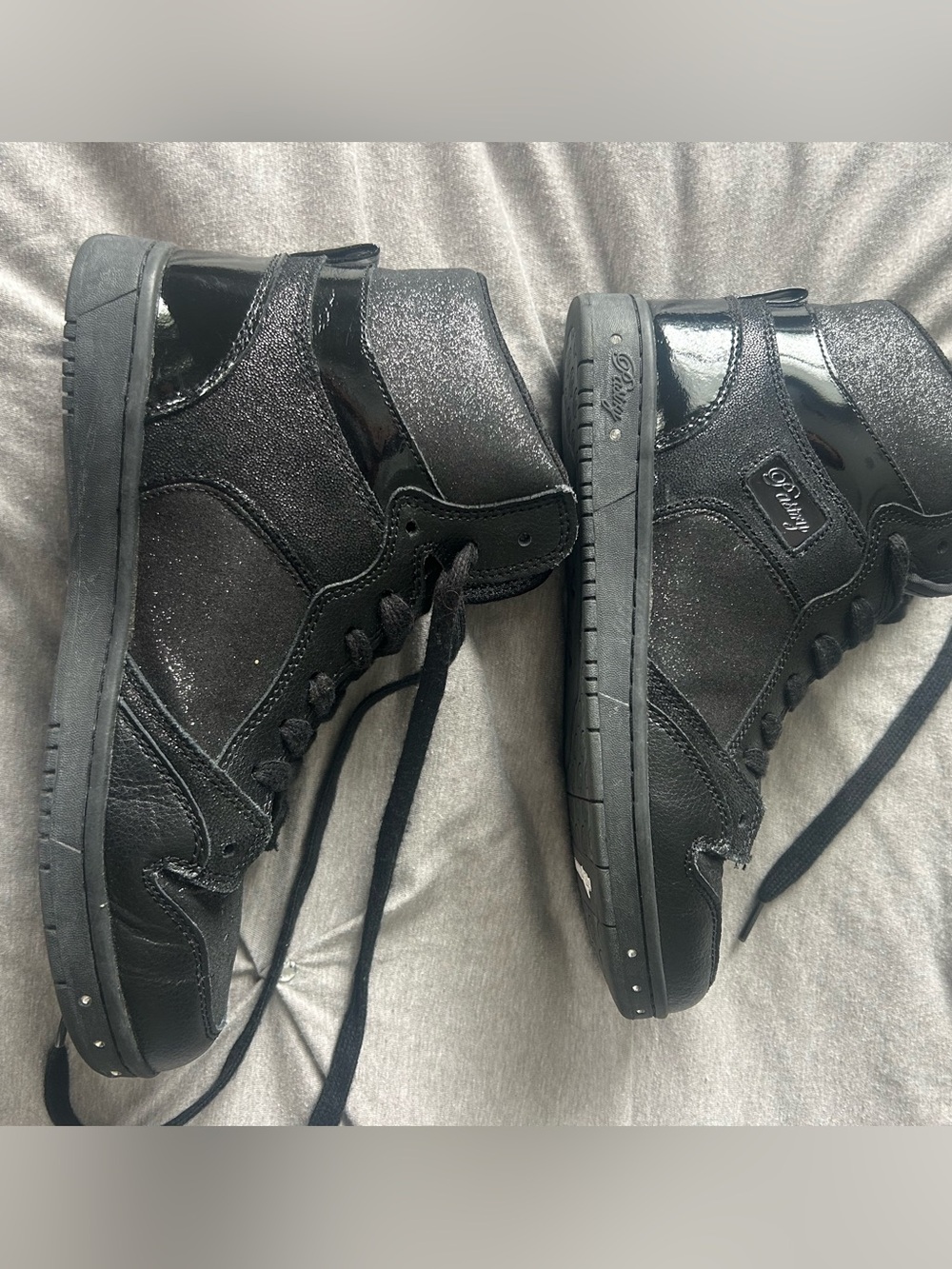 women’s Pastry  Black High-Top Dance / Hip Hop Sneakers, size 7